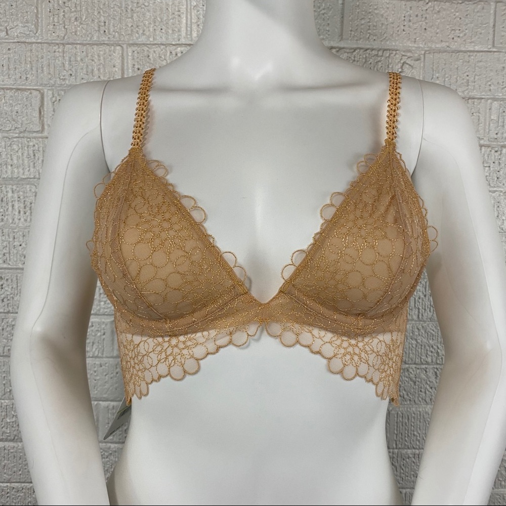 Free People Lucia underwire bra wheat sunset